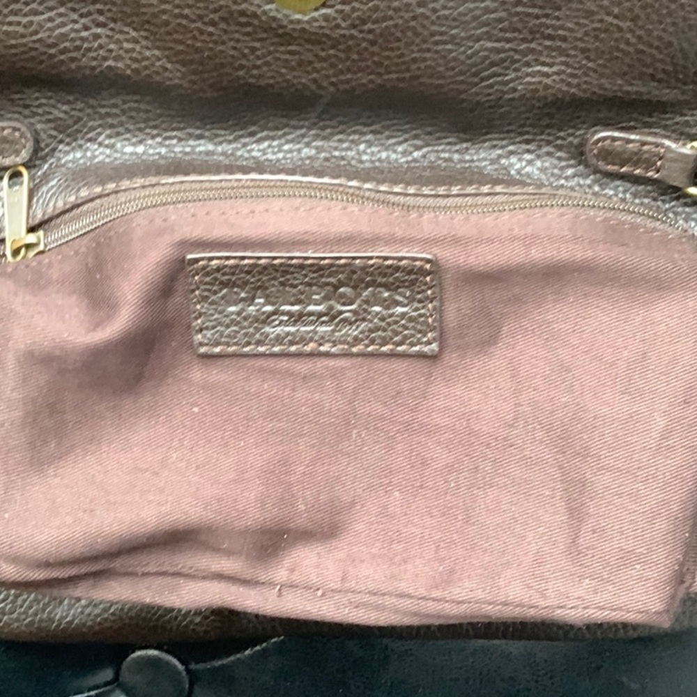 Talbots Brown Leather Handbag - Picture 7 of 8